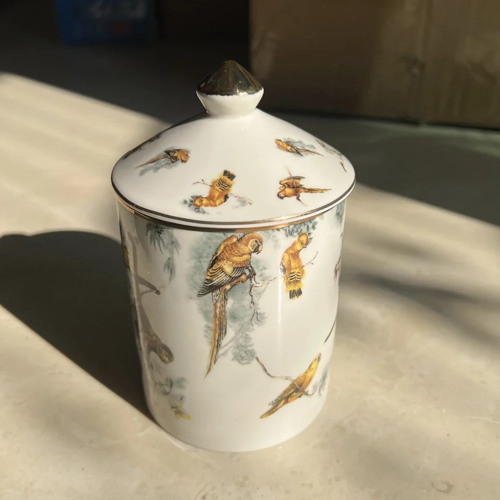 Creative Tropical Rain Forest Animal Candle Holder Candelabra Home Ceramic Decorative Jar Cup Beauty