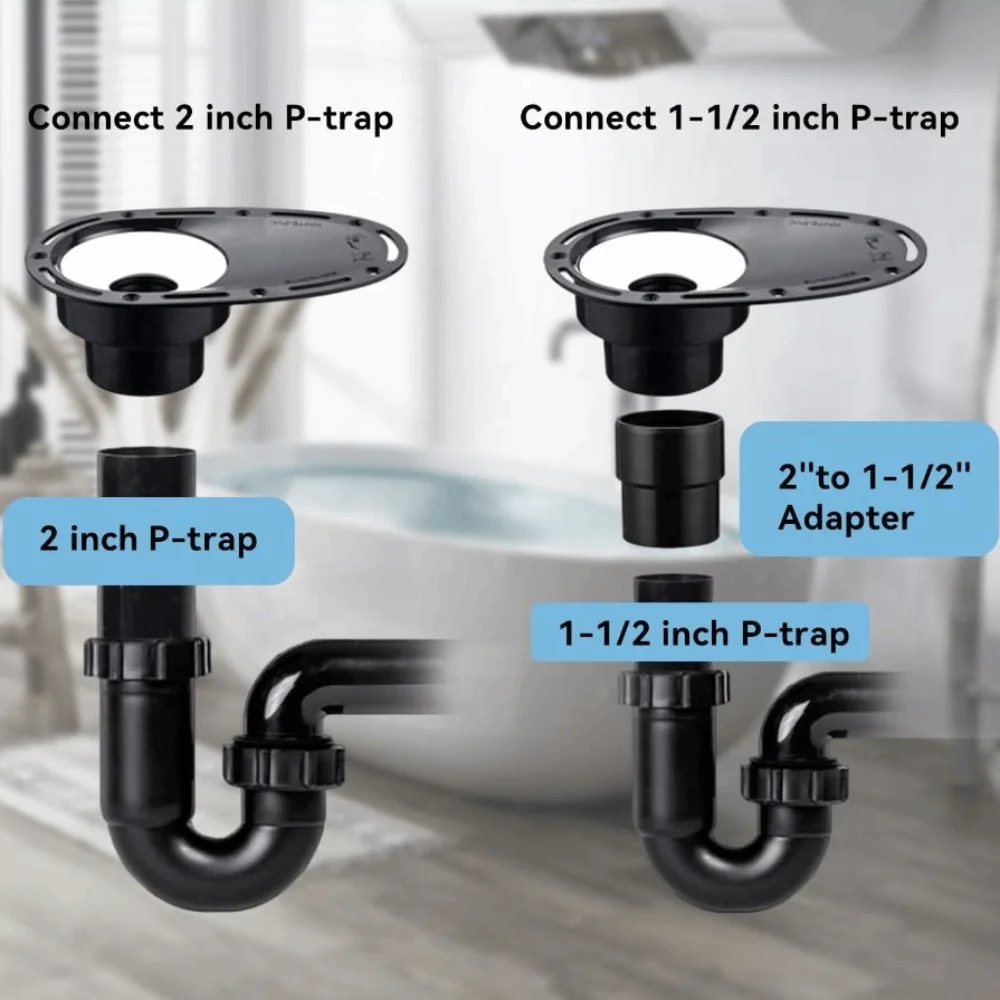 

Stainless Steel Freestanding Tub Drain Kit Durable Resistant Freestanding Bathtub Drain Fast Brass Freestanding Tub Drain