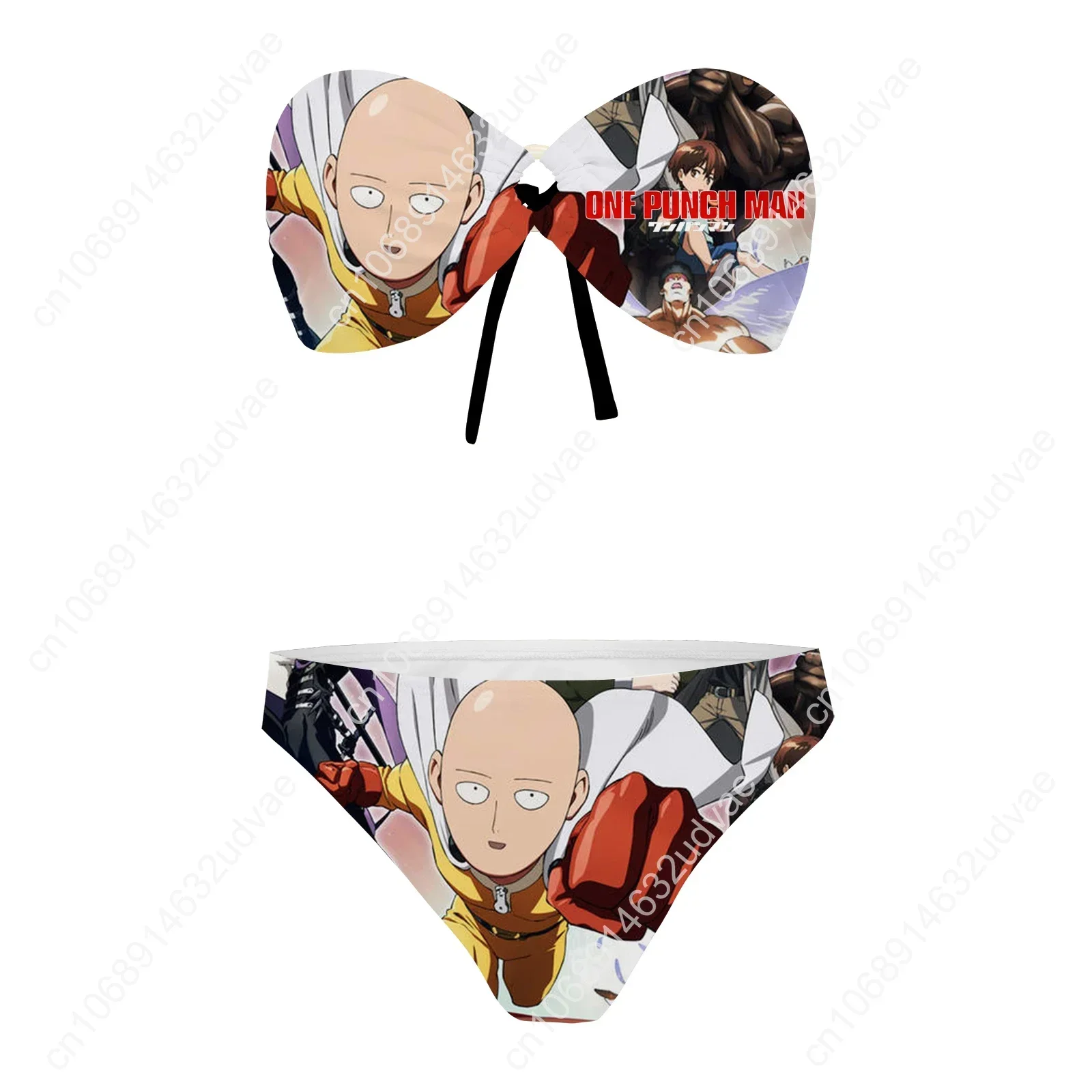 One Punch Man Strapless Swimsuit Womens Bathing Suits Personalized Fashion Swimwear Pool Party Sexy Bikini Customize Beachwear