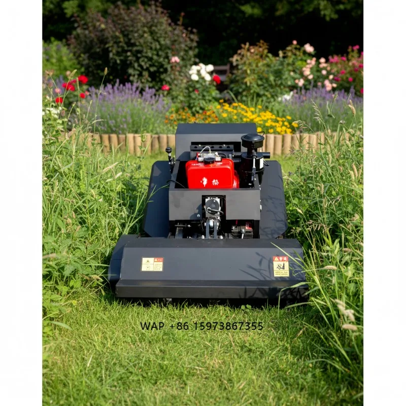 New CE EPA Tank Off-Road Remote Control Mower Mowing Width Engine Factory Outlet Robotic Lawnmower
