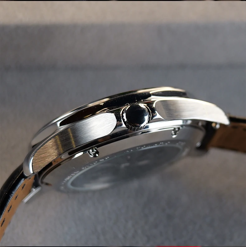 OBLVLO – montre de luxe pour hommes, 42MM, automatique, mécanique, squelette lumineux, Vintage, étanche 50m, miroir saphir