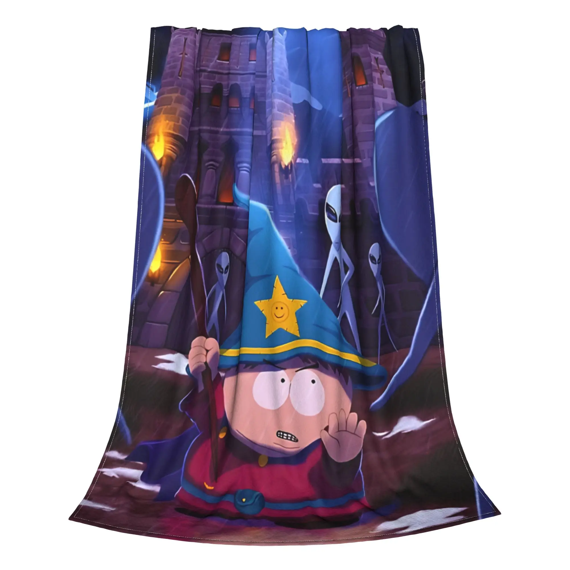 1PC Stick of Truth Cartman S-South Park Home Room Decorations Winter Blankets For Adults Bedding Home Interior Sofa Knee