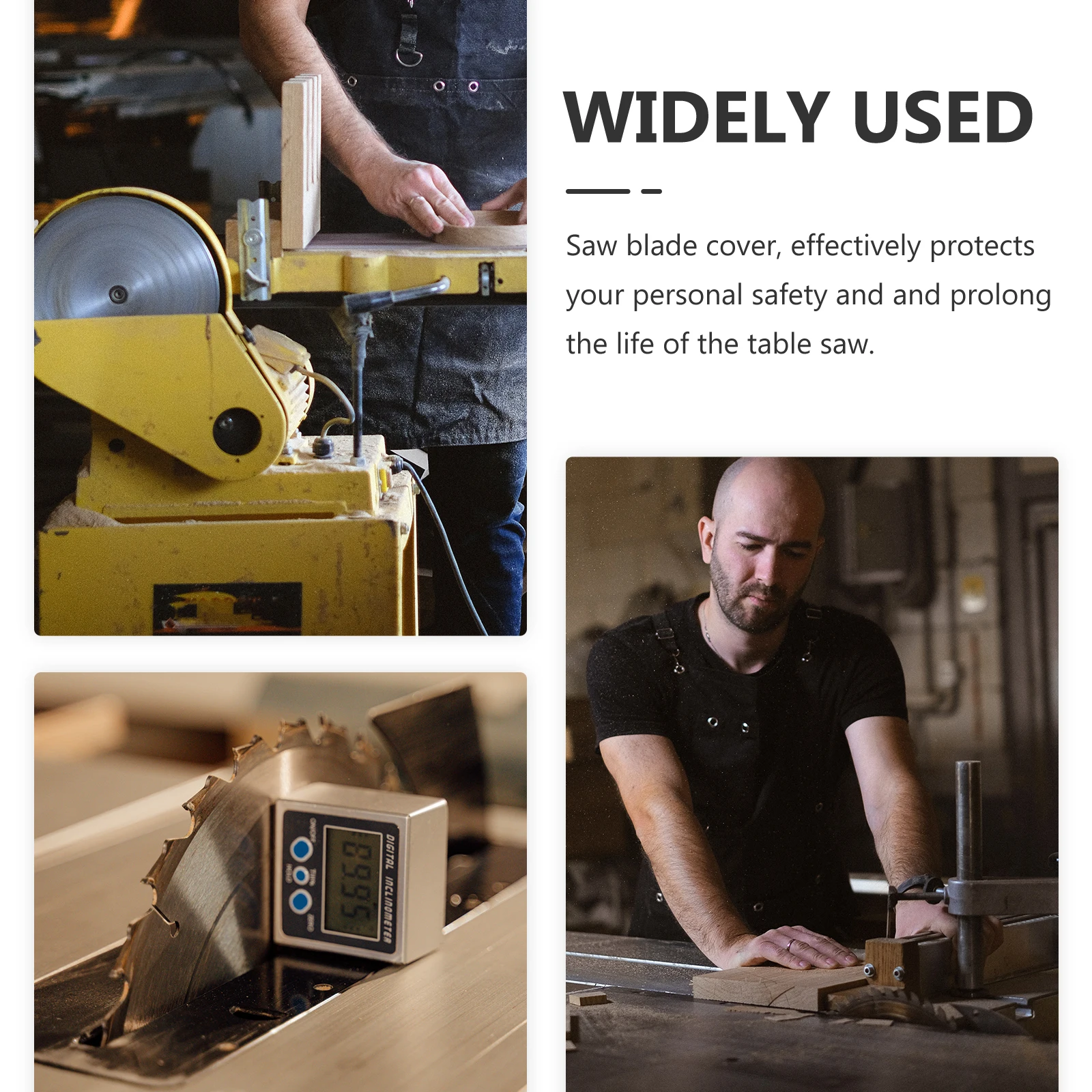 

Plastic Table Saw Blade Cover Protector Dust Guard Yellow 18 Inch Chainsaw Case Woodworking Accessories Power Tool Parts Safety