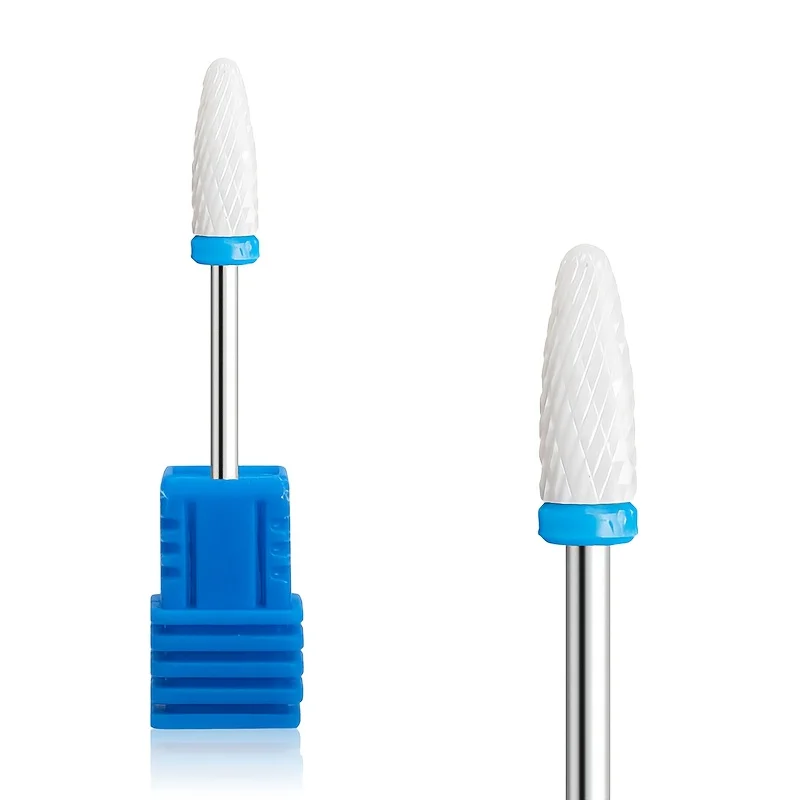 Ceramic Nail Drill Bits | Fine, Medium, Coarse Grit for Removing Gel Polish, Nail Art Tools, Pedicure,Triangle Tooth Cusp Shape