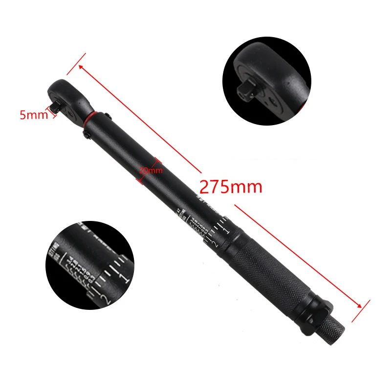 1/2\'\' 3/8\'\' 1/4\'\' Torque Wrench Square Drive Preset Bicycle Torques  Key High Precision Car Bike Automotive Repair Hand Tools