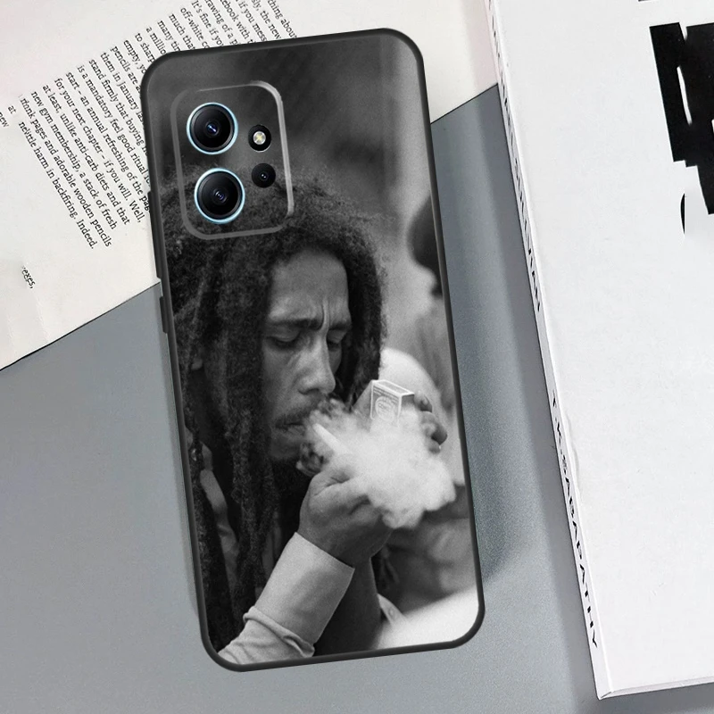 Reggae Singer Bob Marleys Funda For Xiaomi Redmi 12 9A 9C 10A 10C 12C Case Redmi Note 9 8 10 11 12 Pro 9S 10S 11S 12S