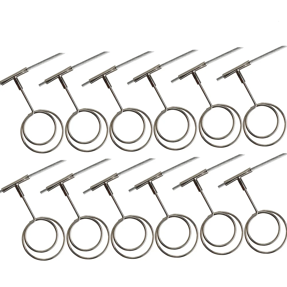 

12 Pcs Photo Wall Clip Steel String Hanging Decoration Premium Material Sitting Room Bedroom Office Photo Display Hanger Gifts