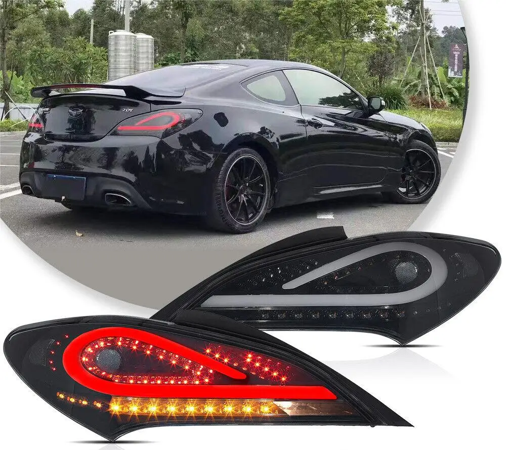 

LED taillights for Hyundai Rohens Coupe 2009-2018 Genesis Coupe DRL Brake Reverse auto Accessories