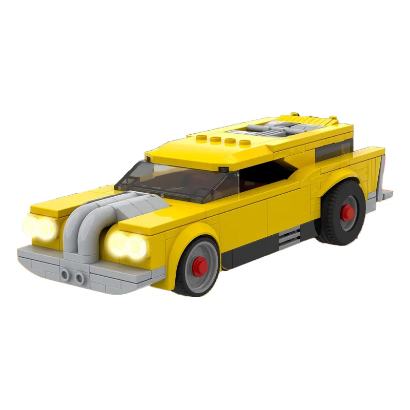 315 個 MOC テクニカルビルディングブロック黄色旅行車レンガモデル創造的な教育 DIY 組み立ておもちゃ子供のためのクリスマスギフト
