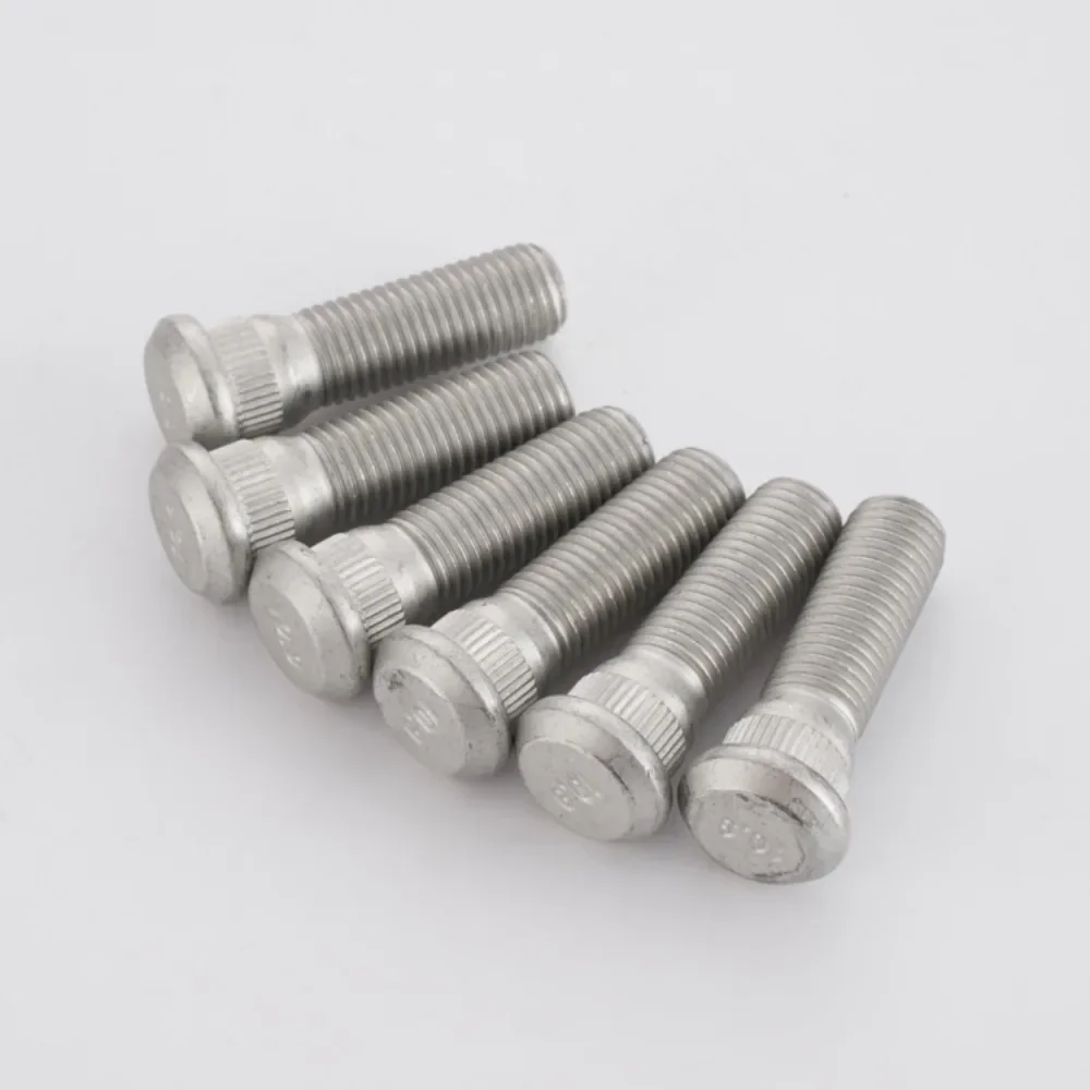 1pc Wheel Hub Spline Bolts Screws M12x1.25 | Knurl Diameter 12.3/14.3mm | Length 55mm | Grade 10.9