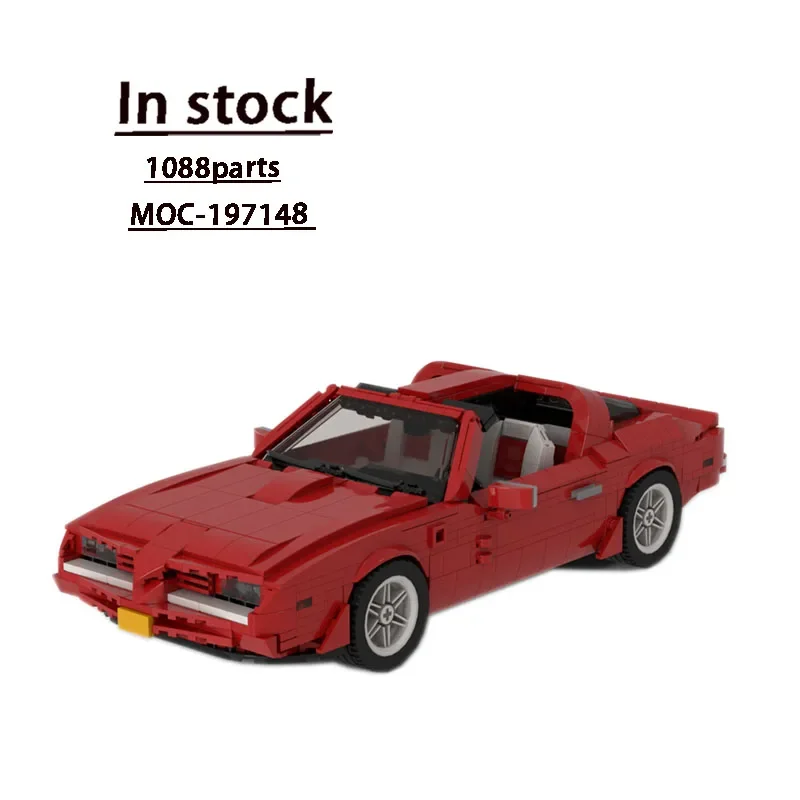 MOC-197148red New Supercar Assembly and Splicing Block Model 1088 PartsMOC Creative Block Toys for Boys and Children's Birthdays