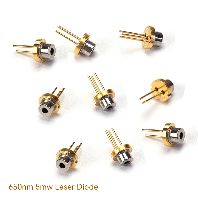 10pcs/1pc 650nm 5mw Red Laser Diode Module DIY Sensor Diodes 2.2-2.4V LED for Electronics Design