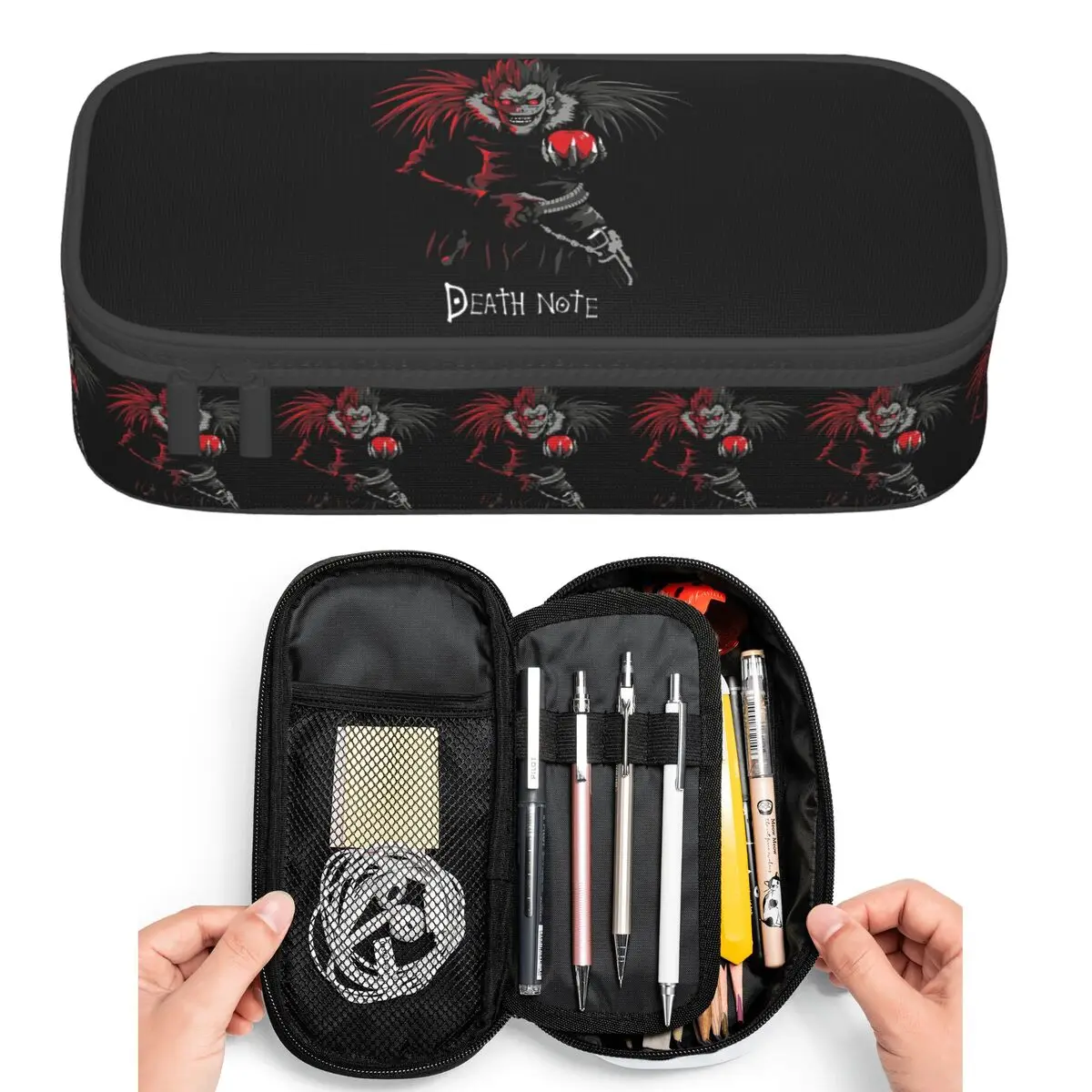 Anime Death Note L-Lawliet Pencil Cases for Student Pen Box Pencil Bag Large Capacity Pencil Pouch Pen Holder