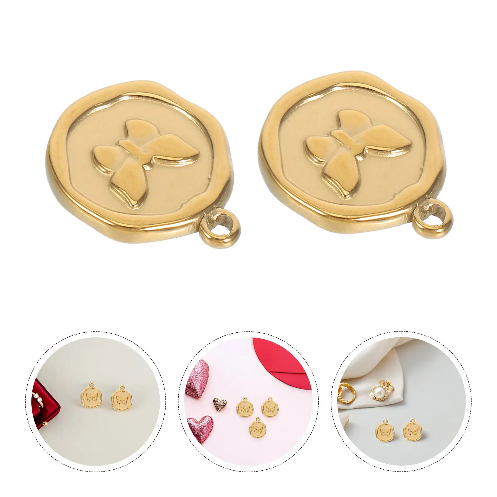 

10Pcs Stainless Steel Butterfly Pendant Charms DIY Jewelry Making Necklace Bracelet Earrings Hanging Charms DIY Metal Charm