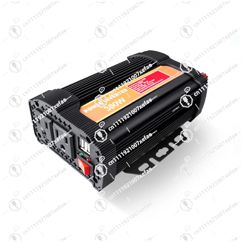 Dual USB 5V 2.1A Dual Socket Car Power Inverter Full Power 12V DC AC 110V 220V 300W Improved Sine Wave Single Car