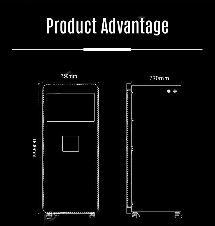 24 Hours Commercial Instant Smart Protein Shake Vending Machine Factory Price Coffee Vending Self-Service Vending OEM Beverage Dispenser