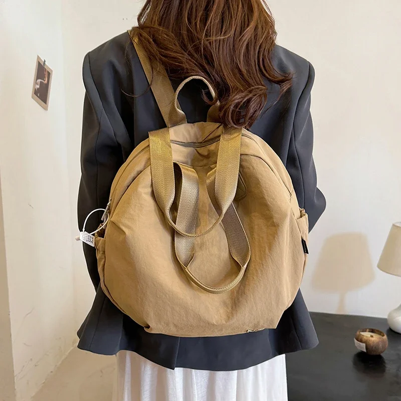 

Women Backpacks Teenage Female Waterproof Nylon Backbags Casual Shoulder Bags Female Daily Everyday School Travel Rucksacks