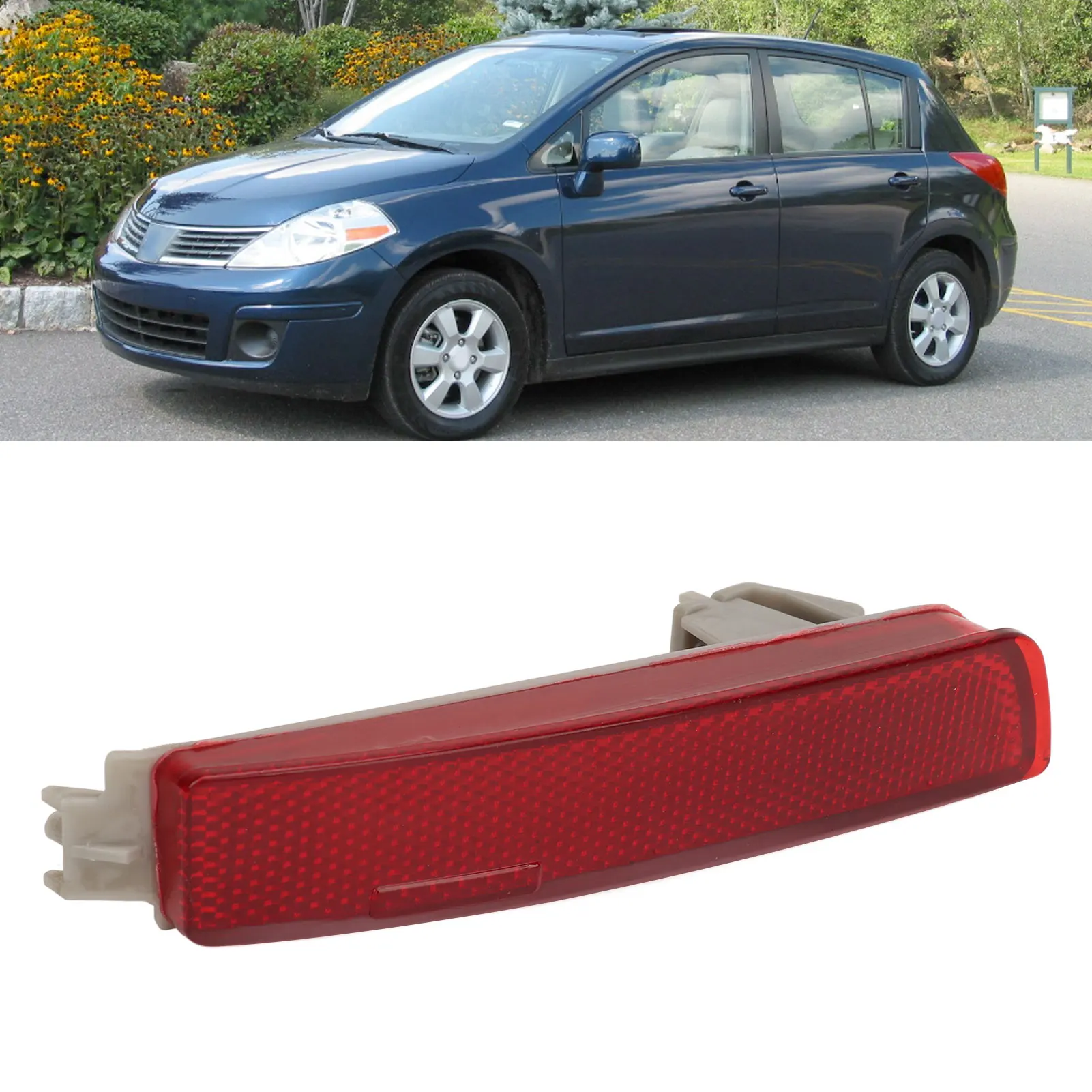 Rear Bumper Reflector 265655C000 for Nissan Kicks Sentra Juke Quest Murano Left ABS Marker