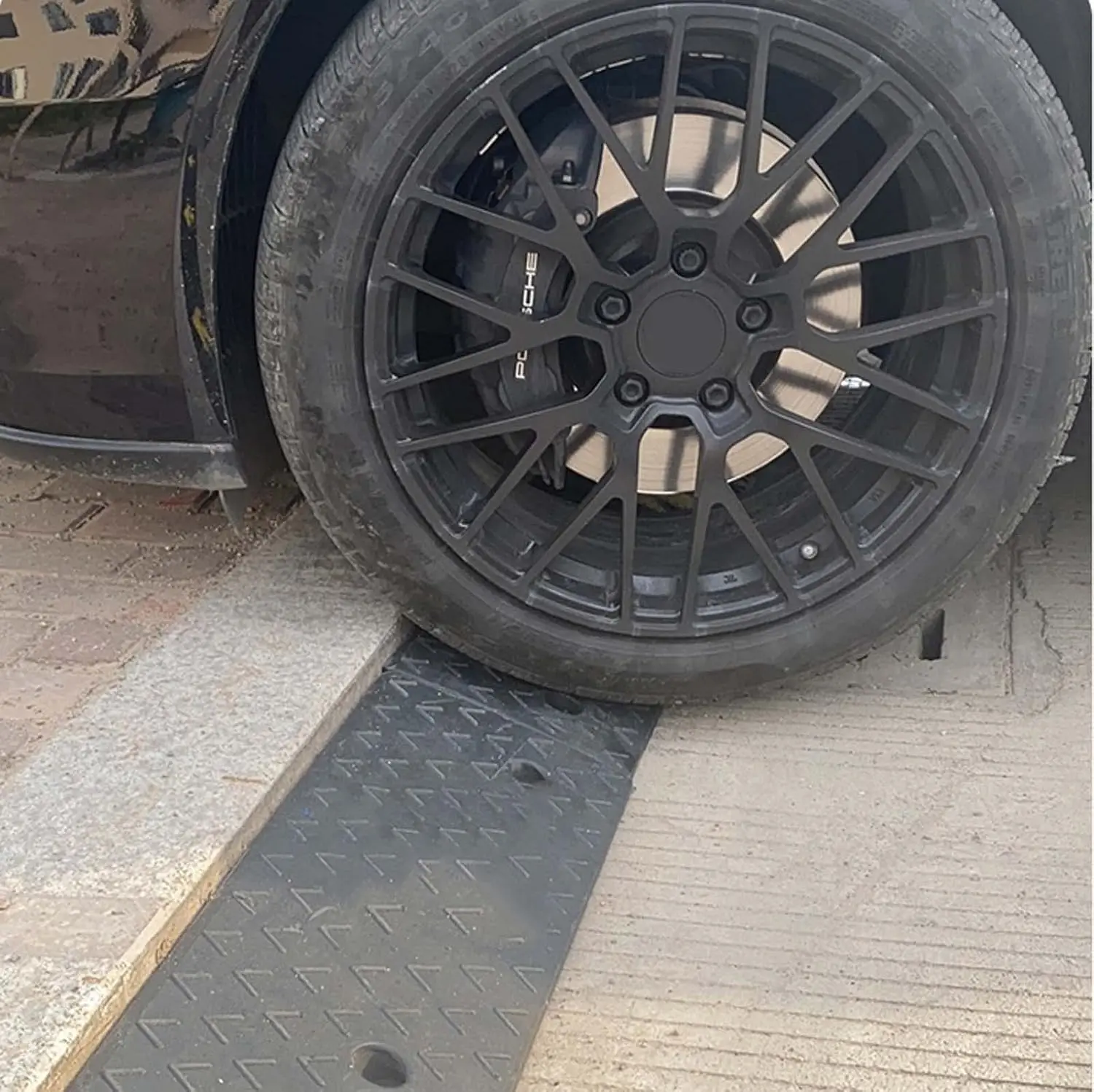 Rubber Driveway Curb Ramps, Heavy Duty Rubber Threshold Ramp, Portable Lightweight Driveway Ramp Loading Ramp, Car Vehicle Curbs