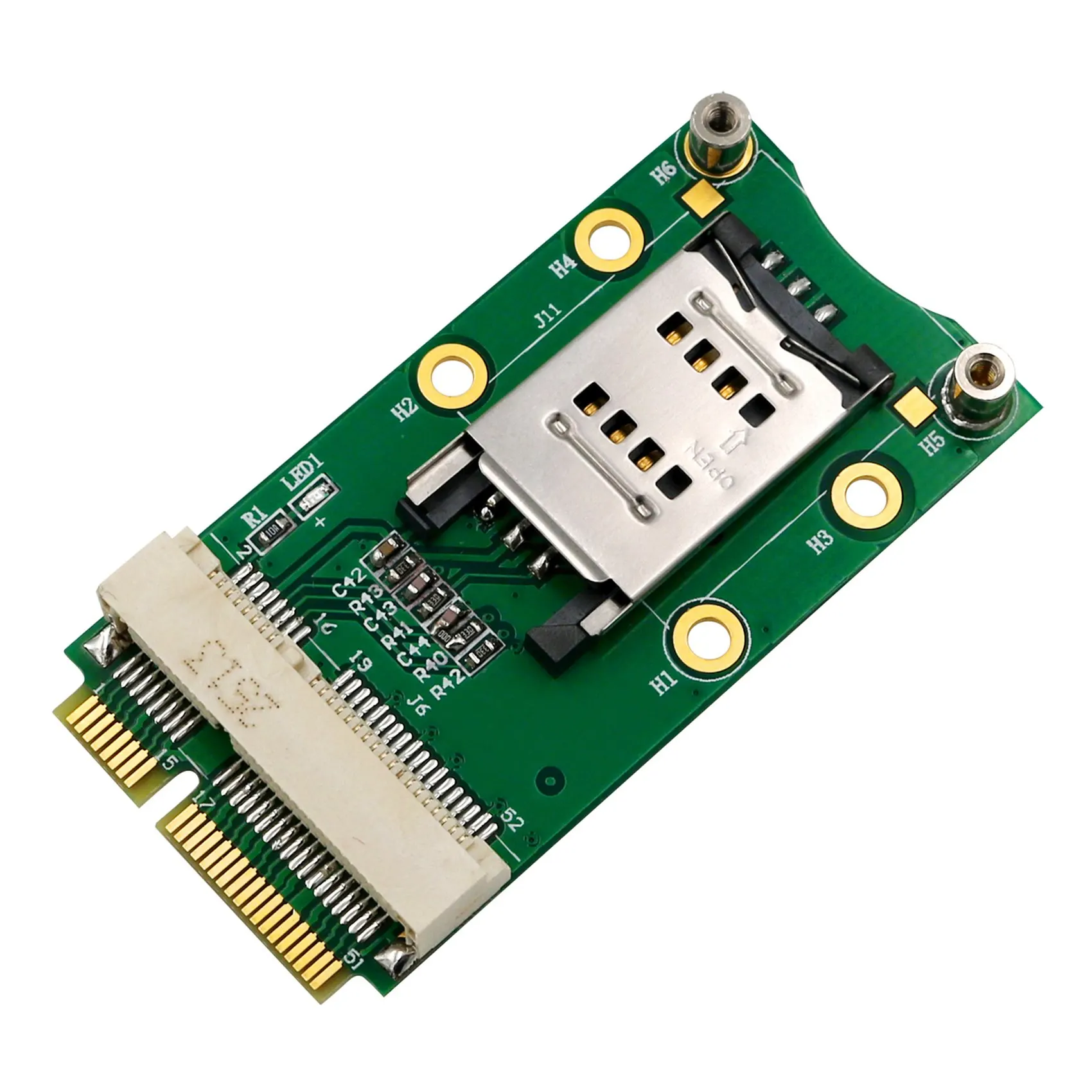 Mini PCI-E Adapter with SIM Card Slot for 3G 4G Module WWAN LTE Mini Card GPS Card for Desktop