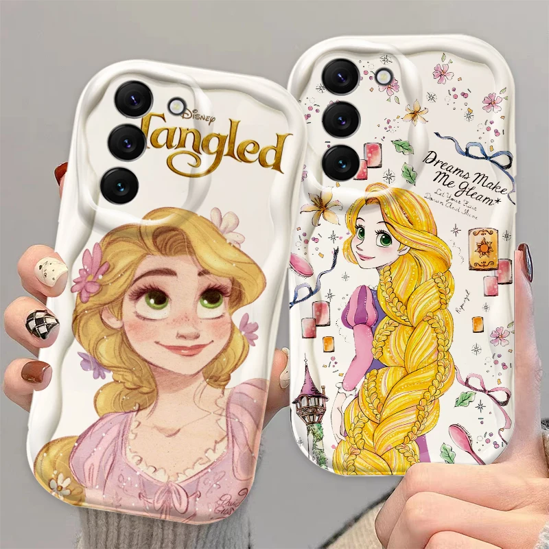 Disney Tangled Cute For Samsung S24 S23 S21 S20 Ultra Plus FE A73 A72 A71 A51 A31 A05S A05 A04 5G Wave Oil Soft Phone Case