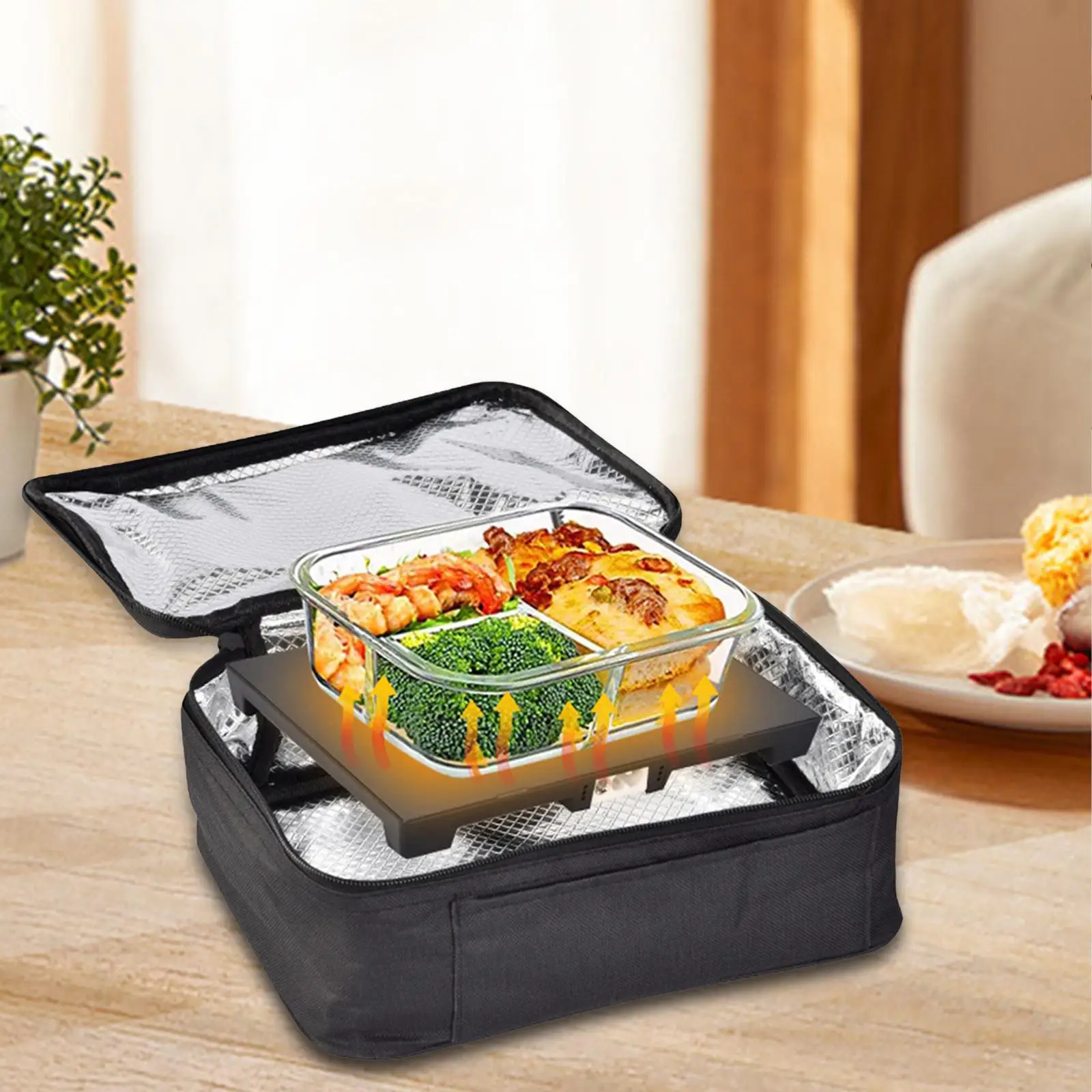 Portable Oven Waterproof for Reheating Heated Lunch Box Warmer 12V Car Food Warmer for Picnic Truck Travel Family Gathering Car