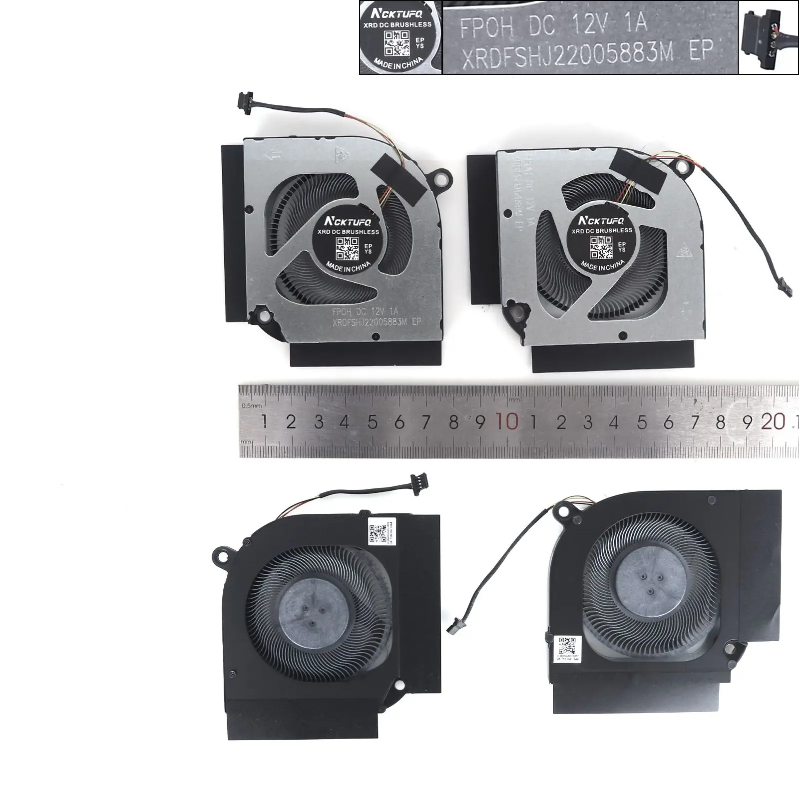 Laptop Cooling Fan for ACER nitro 5 N22C1 AN515-58 N20C11 PH317-55（PH317 -55-78EX is not suitable） CPU+GPU 12V
