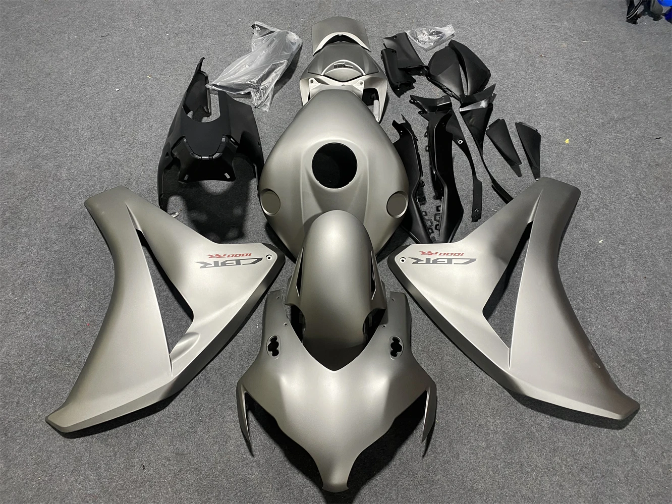 Motorcycle Fairing Kit fits CBR1000RR 08 09 10 11 year CBR1000 2008 2009 2010 2011 Fairing Gray Black motorcycle housing