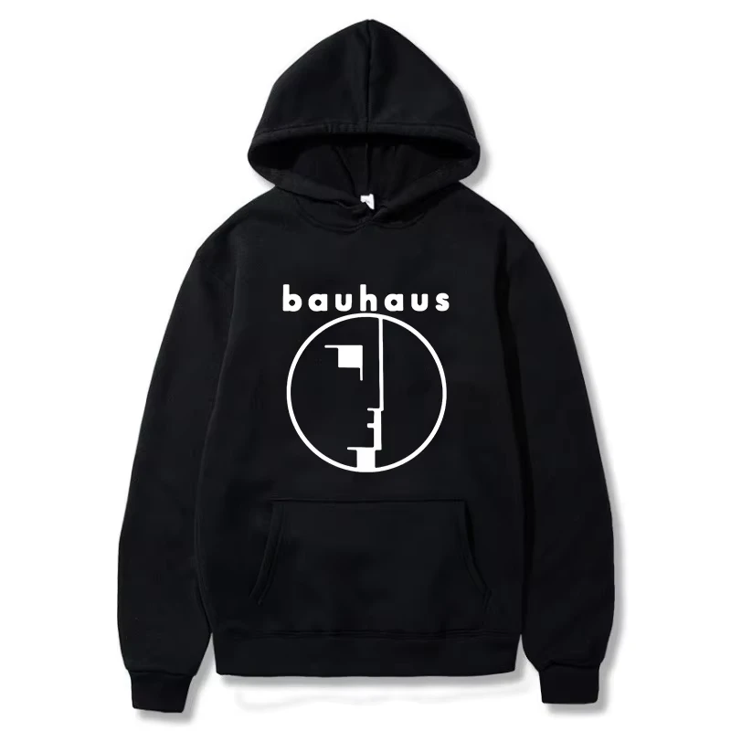 Men's Hoodie Bauhaus Post Punk Goth Rock Crew Neck Graphic Printed Sweatshirt Fashion Casual Plus Size Women Pullover Hoody