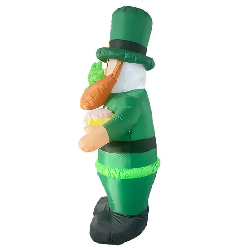 

St Patrick's Day Inflatable Model Durable And Safe Inflatable Model Doll Cute Indoor Outdoor Lawn Yard Art Decoration Props 2.4m