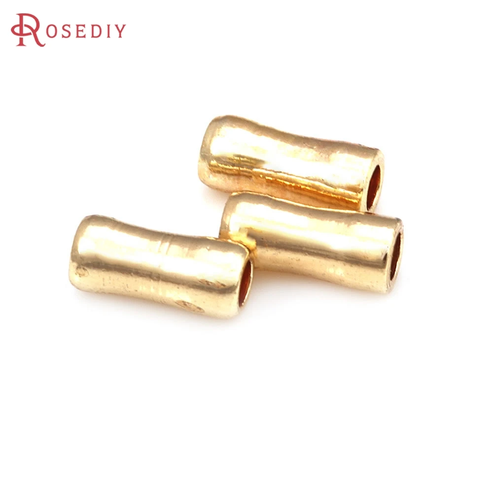

18K Gold Color Brass Waist Shape Bracelets Spacer Beads High Quality Jewelry Making Necklace Diy Accessories