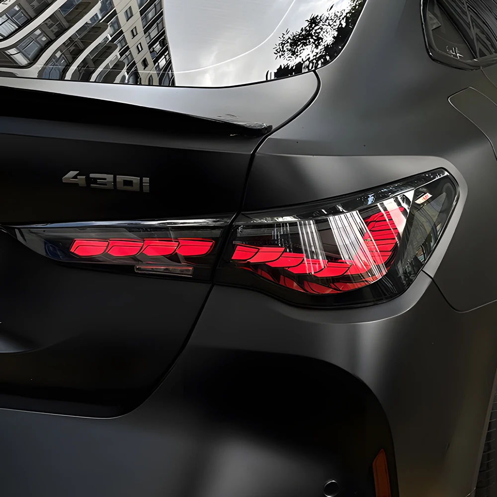 

Автомобильные задние фонари для BMW серии 4 G22 G82 M4 GTS 425i 430i 2021-2024 светодиодные высококачественные задние фонари с чешуей дракона, аксессуары в сборе