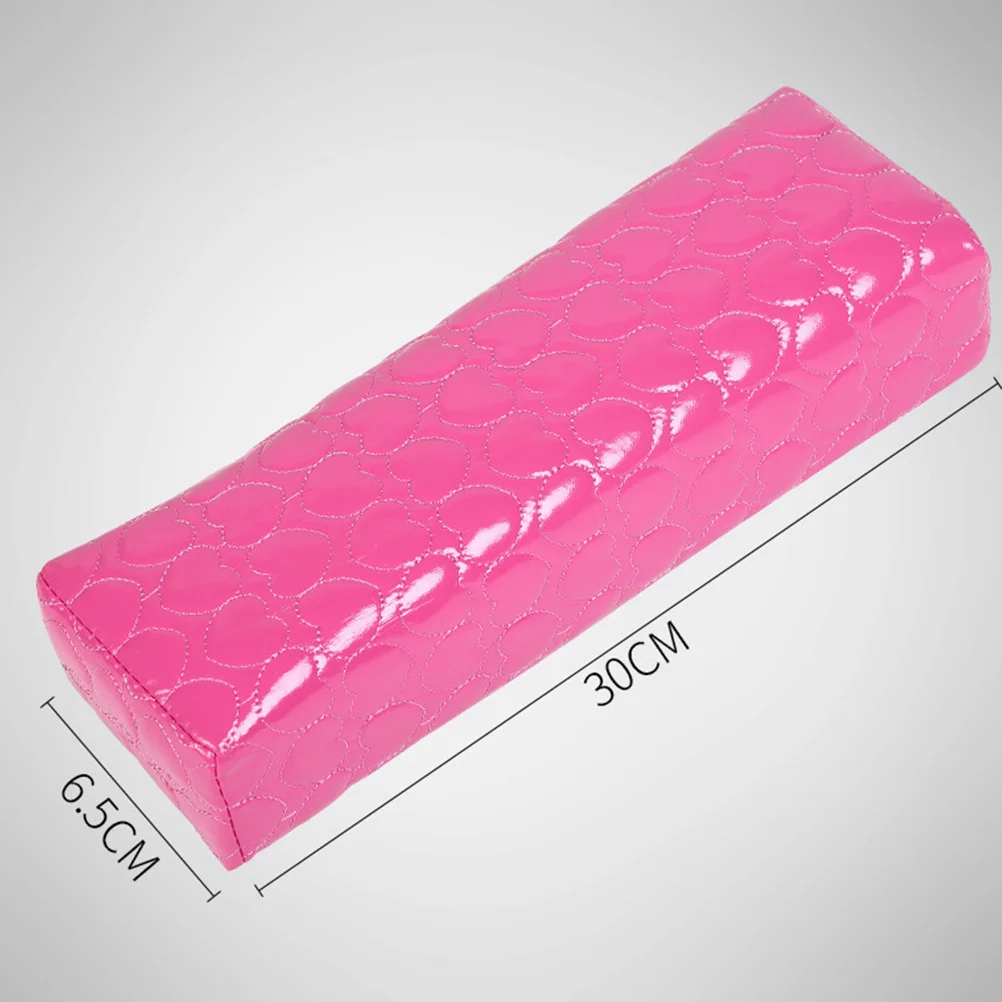 

1Set Manicure Wrist Cushion Hand Rest PU Nail Art Pillow Arm Support Heart Pattern Comfortable Salon Cushion