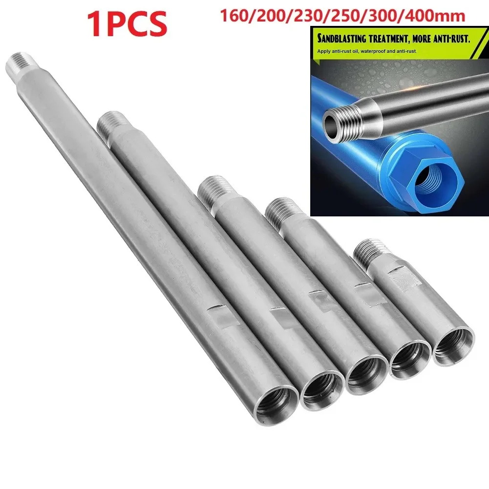 Diamond Core Bit Extension Thread Extension Rod Outdoor 45 # Steel Core Bit Diamond For M22 Thread Extension Rod Silver Hot Sale