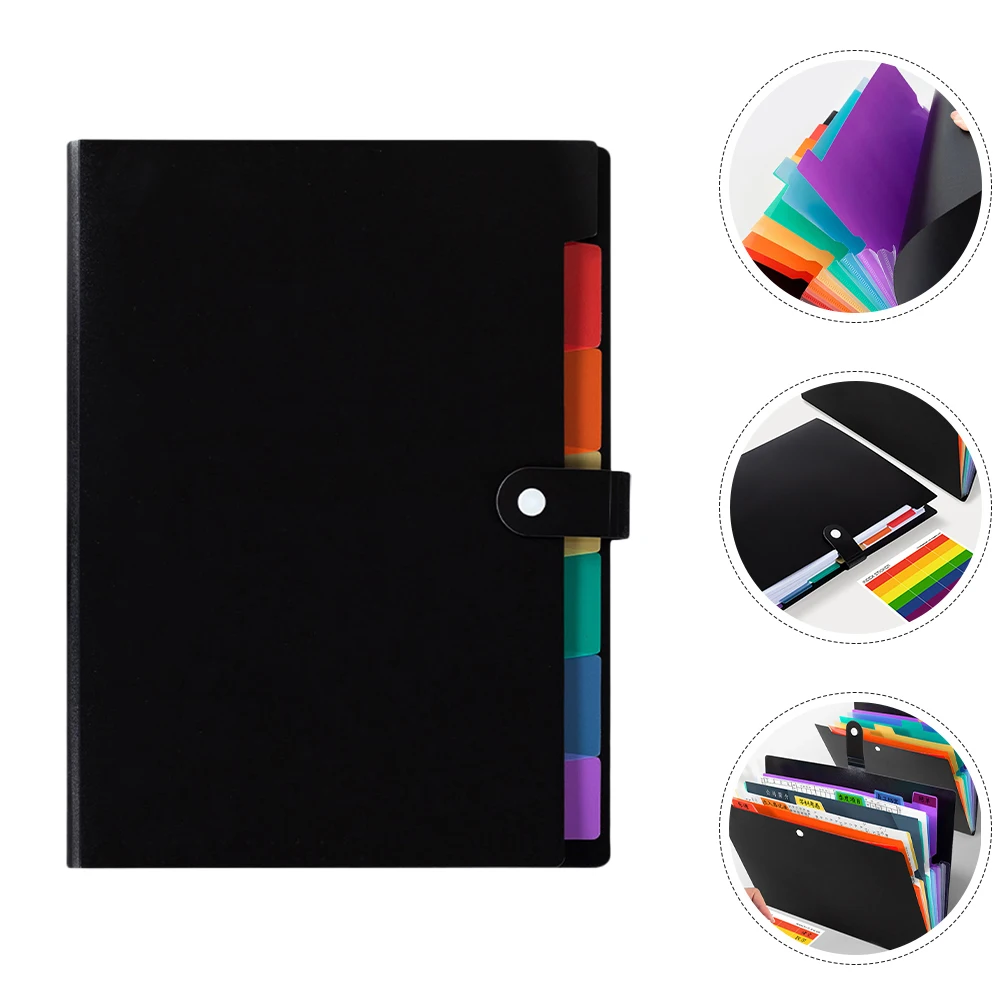 

3pcs Accordion Binder Document Organizer Multi Pocket Storage Bag Portable File Folder Office Document Holder Pp
