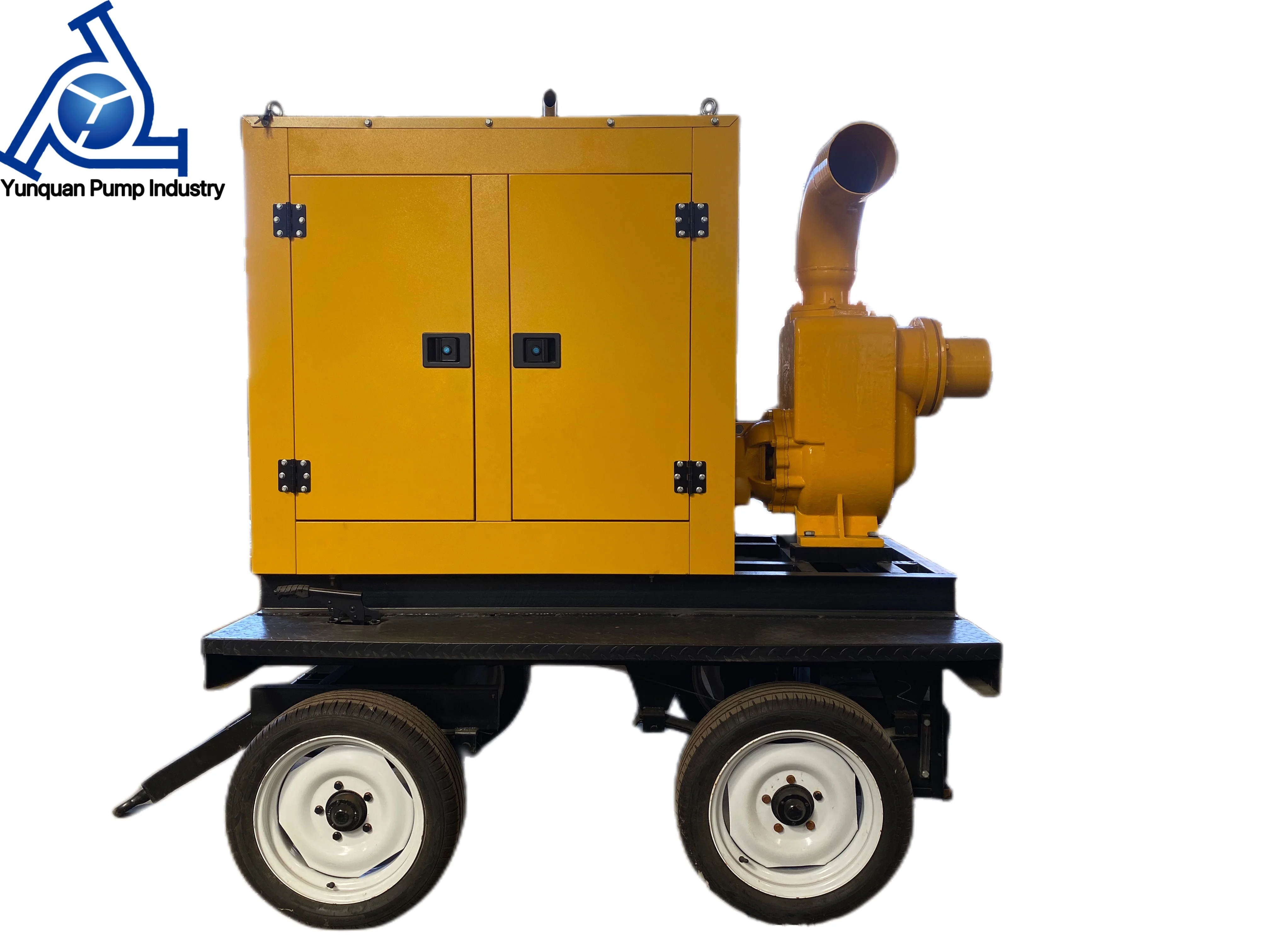 Rainwater can be equipped with trailer self suction centrifugal drainage sewage pump