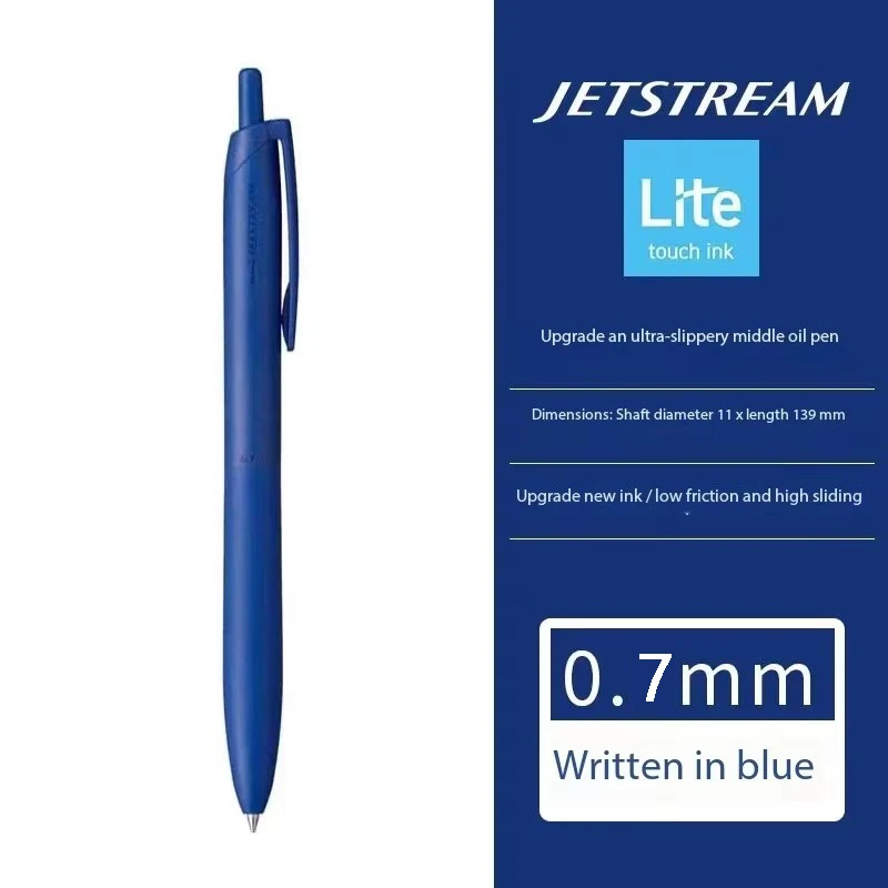 Uni Mitsubishi Oil Kugelschreiber JETSTREAM, schnell trocknend, wischfest, für saubere Notizen, ergonomischer Griff, langlebige Stahlspitze, nützliches Werkzeug