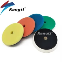 Kangti-Kit de abrillantado para coche, almohadillas pulidor DA/RO de 5/6 pulgadas, esponja para encerado, discos para pulir y pulir, espuma, pulido para carrocería de coche