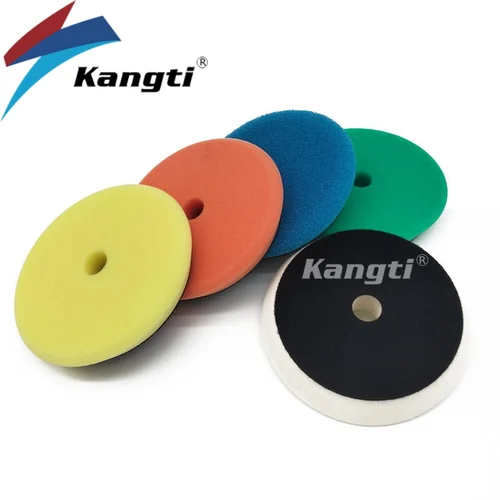 Kangti-Kit de abrillantado para coche, almohadillas pulidor DA/RO de 5/6 pulgadas, esponja para encerado, discos para pulir y pulir, espuma, pulido para carrocería de coche