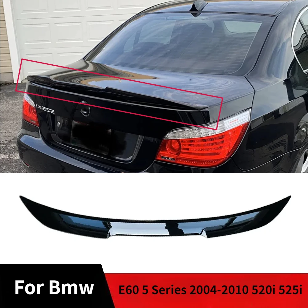 

For Bmw E60 5 Series 2004-2010 520i 525i 530i M4 Style Rear Spoiler Car Rear Trunk Spoiler Splitter Tail Wing Auto Parts