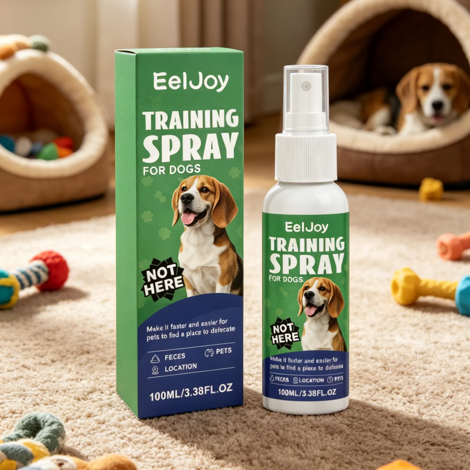 

EelJoy Dog Toilet Training Spray Potty Training Guidance Scent Boundary Marking Long Lasting Scent Guidance Training Spray 100ml