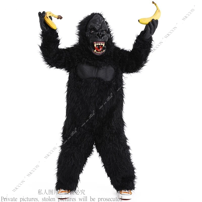 

Children's Halloween Family Monster Party Play Animal Stuffed Chimpanzee Role Play Kid Halloween Party Stage Costume Disguise