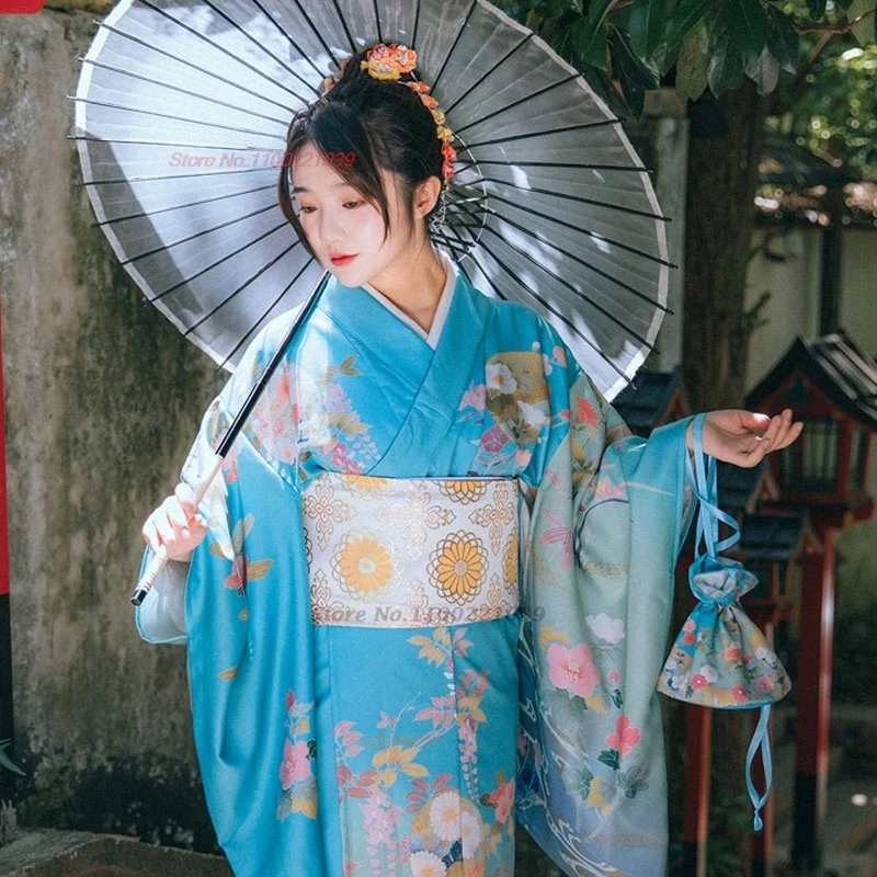 

2025 japanese kimono dress kimono cardigan traditional japanese kimono yukata national flower print women japan robe cosplay