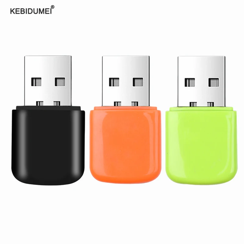 Pembaca kartu USB 2.0 Mini, 5 buah USB Mini SD Flash TF pembaca kartu memori kecepatan tinggi SD Mini SD TF kartu memori adaptor untuk PC komputer