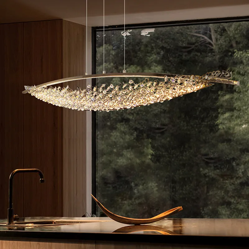 Luxury Italian Chandelier, High-End Crystal Light, Designer French Style, Island Table Lamp, Dining Room Lighting