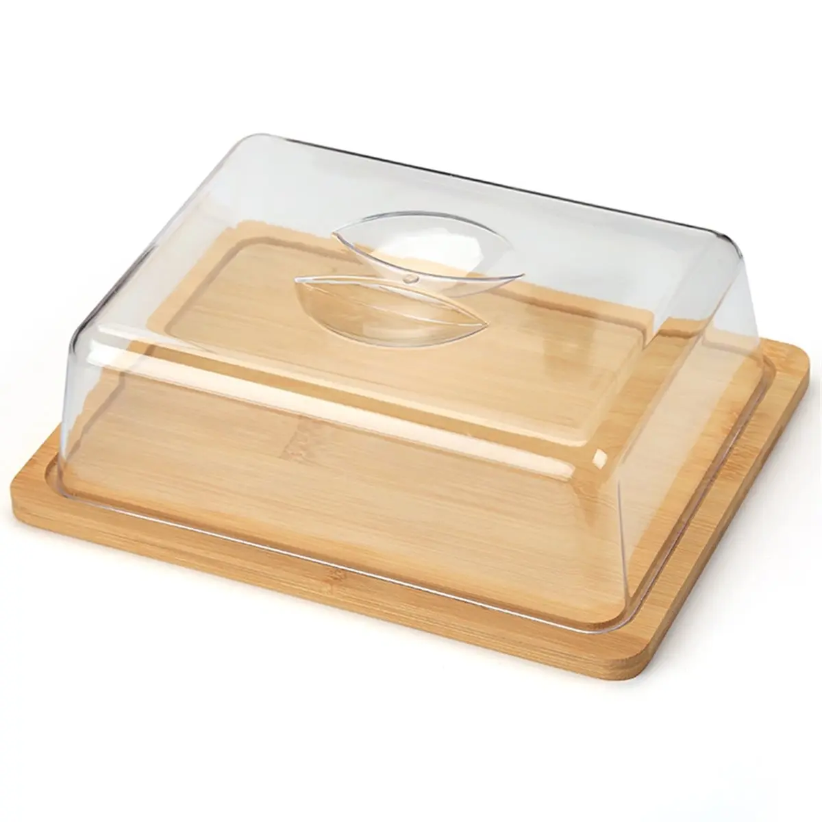 A67T NEW Butter Holder Tray with Lid Convenient Butter Storage Dish Butters Container for Countertop Practical Kitchen Tool