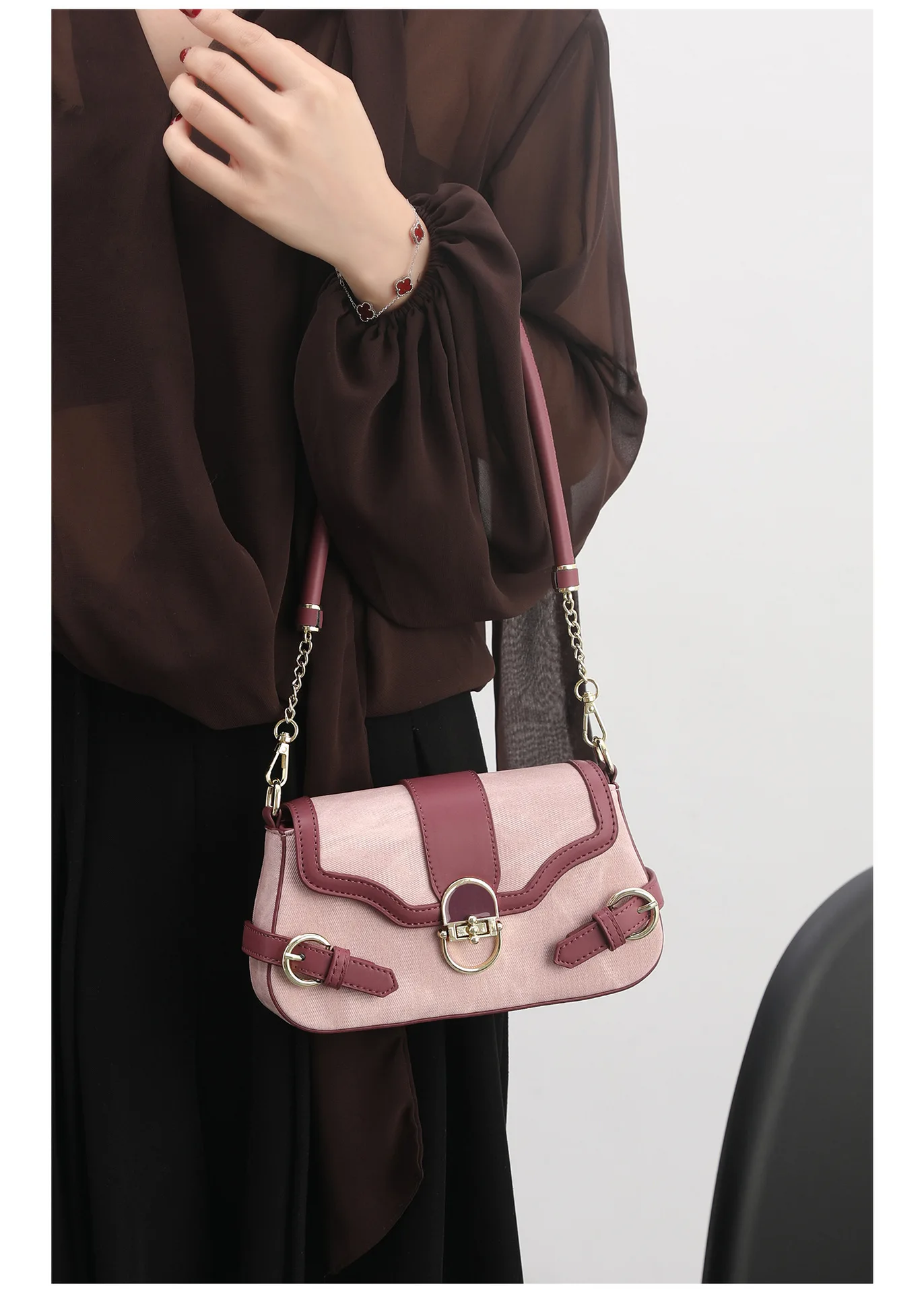 

Fashionable Luxury Leather Diaper Bag For Women Elegant Vintage Crossbody Handbag Minimalist Designer Shoulder Bag And Tote