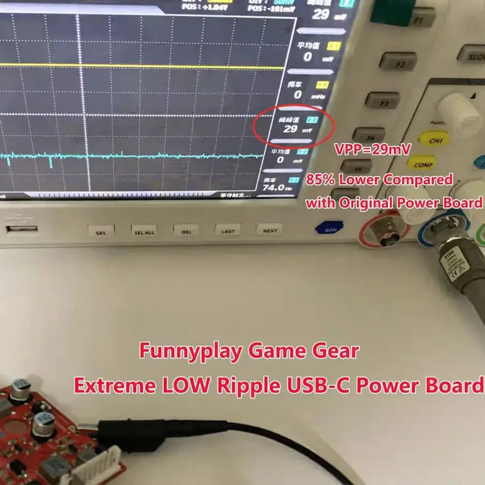 

USB-C Power Board PCB Switch Motherboard For SEGA Game Gear GG Console Original High Brightness IPS LCD Screen MainBoard Repair