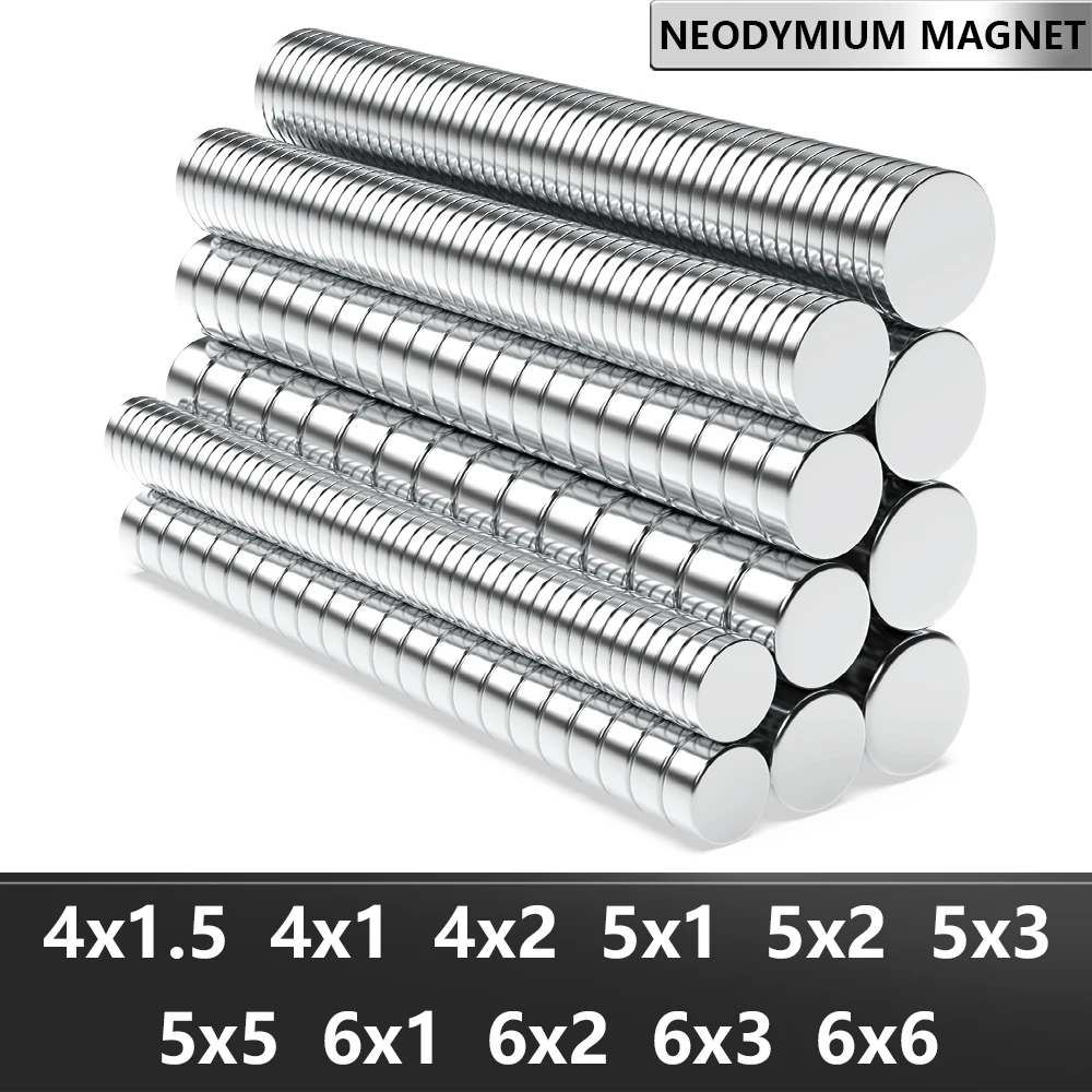 

4x2 5x2 6x2 6x3 N35 Super Strong Neodymium Magnet Round NdfeB Powerful Permanent Magnetic imanes Magnents Refrigerator Magnet