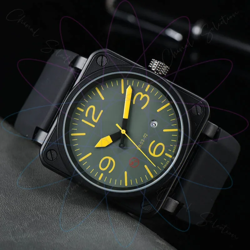 Men's High-quality Fully Automatic Business Mechanical Watch BR3 Pin with Calendar Men's Business Watch